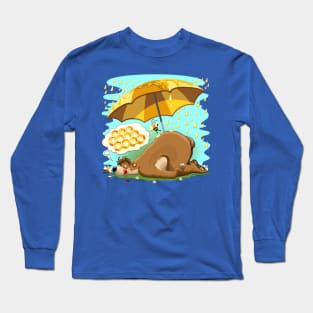 Bear Honey Sweet Dreams and Cute Bees Long Sleeve T-Shirt